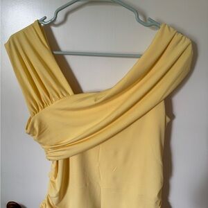 Abercrombie & Fitch Yellow Draped Blouse